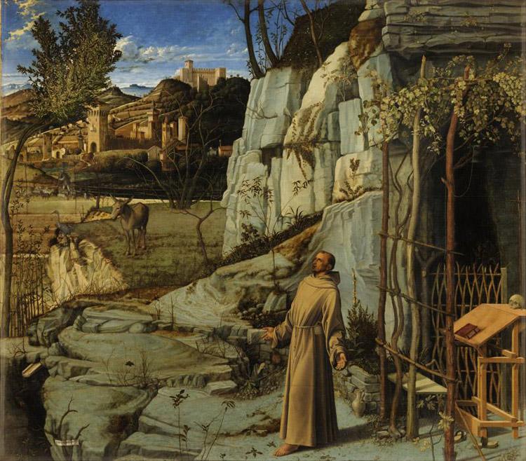 Giovanni Bellini St Francis in the Wilderness (mk08) Sweden oil painting art